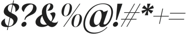 Mavela Italic otf (400) Font OTHER CHARS
