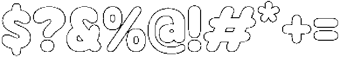 Mavelo Outline otf (400) Font OTHER CHARS