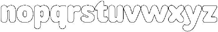 Mavelo Outline otf (400) Font LOWERCASE