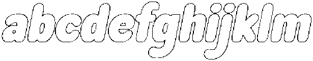 Mavelo Slanted Outline otf (400) FONT