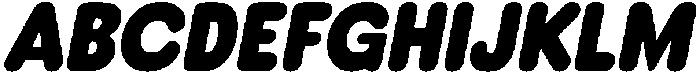 Mavelo Slanted otf (400) Font UPPERCASE