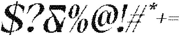 Maverly Disco Italic otf (400) Font OTHER CHARS