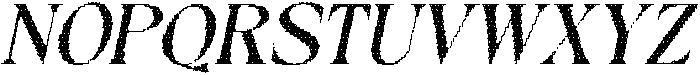 Maverly Disco Italic otf (400) Font UPPERCASE