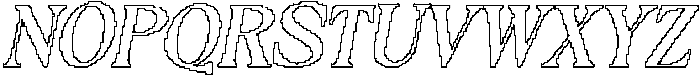Maverly Pixel Outline otf (400) Font UPPERCASE