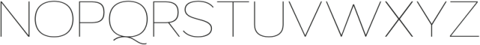 Mavora Sans Thin Expanded otf (100) Font UPPERCASE