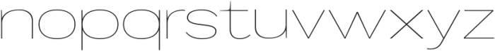 Mavora Sans Thin Ultra Expanded otf (100) Font LOWERCASE