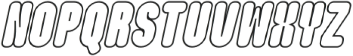 Maximalis Italic Outline otf (400) Font UPPERCASE