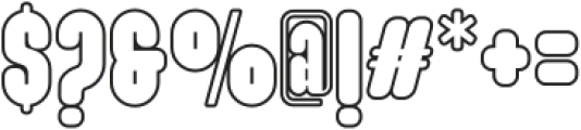 Maximalis Outline otf (400) Font OTHER CHARS