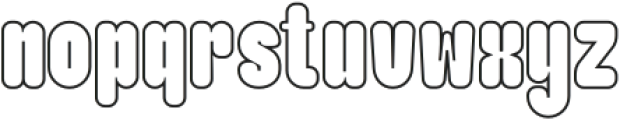 Maximalis Outline otf (400) Font LOWERCASE