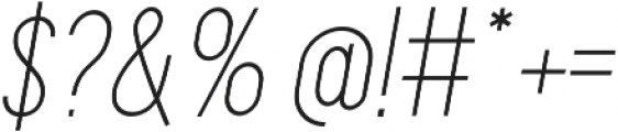 Maxwell Sans Light Italic otf (300) Font OTHER CHARS