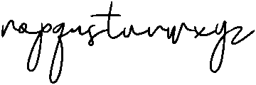 Maya Script otf (400) Font LOWERCASE