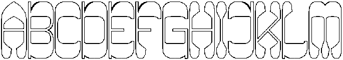 Maybe Someday-Hollow otf (400) Font UPPERCASE