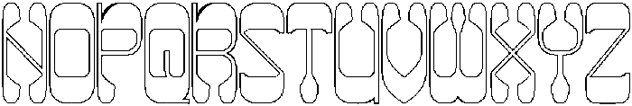 Maybe Someday-Hollow otf (400) Font UPPERCASE
