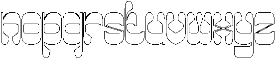 Maybe Someday-Hollow otf (400) Font LOWERCASE