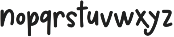 MaybeNot-Regular otf (400) Font LOWERCASE