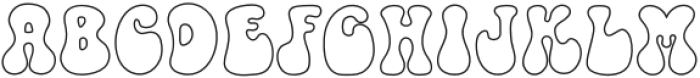 Mayday Outline otf (400) Font LOWERCASE