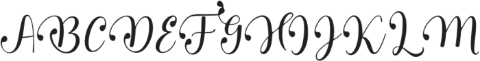 Maydena Regular ttf (400) Font UPPERCASE