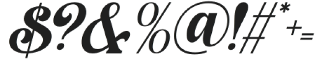 Mayford Display Italic otf (400) Font OTHER CHARS