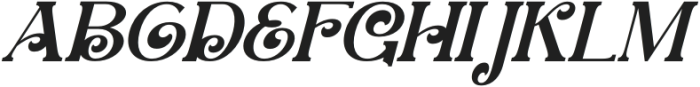 Mayford Display Italic otf (400) Font UPPERCASE