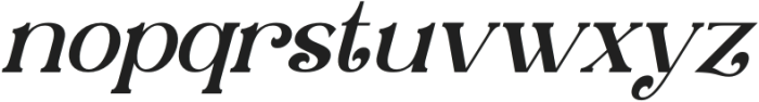 Mayford Display Italic otf (400) Font LOWERCASE