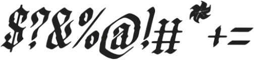 Mayhart Windah Italic otf (400) Font OTHER CHARS