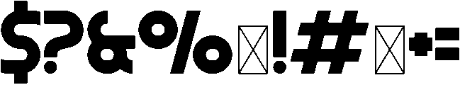 Mayhem Regular otf (400) Font OTHER CHARS