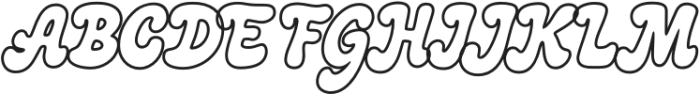 Mayke Outline otf (400) Font UPPERCASE