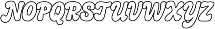 Mayke Outline otf (400) Font UPPERCASE