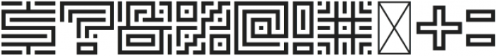 Maze Line Regular otf (400) Font OTHER CHARS