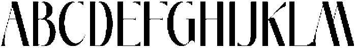 Mazera Regular otf (400) Font UPPERCASE