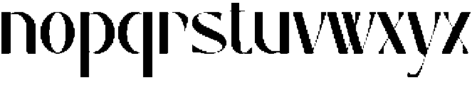 Mazera Regular otf (400) Font LOWERCASE