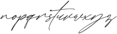 Maziyah Signature otf (400) Font LOWERCASE