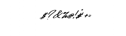 Maddison Signature Font OTHER CHARS