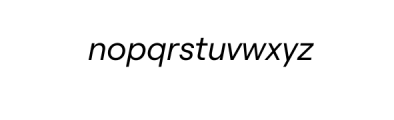 Mandara-Italic.otf Font LOWERCASE