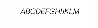 Mandara-LightItalic.otf Font UPPERCASE