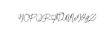 Manthantan Signature Font UPPERCASE