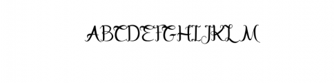 Marceila.ttf Font UPPERCASE