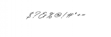 Mardiall Signature.ttf Font OTHER CHARS