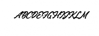 Margents Script.otf Font UPPERCASE