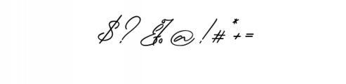 Mark Rasford Signature Font OTHER CHARS