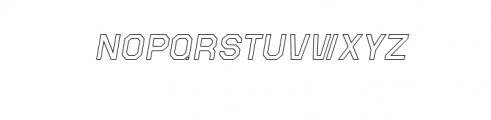 Mars-Outline Italic.otf Font LOWERCASE