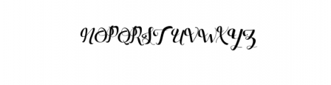 Marthana Script Font UPPERCASE