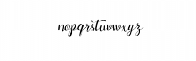 Marthana Script Font LOWERCASE