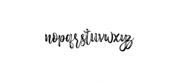 Masha Font LOWERCASE