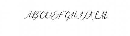 Matania Script Font UPPERCASE