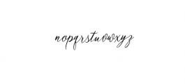 Matania Script Font LOWERCASE