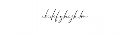 Mathanifo Script Font LOWERCASE