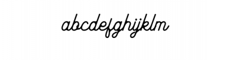 Mayhena-Inky.ttf Font LOWERCASE