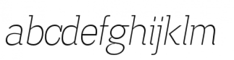Madawaska Extra Light Italic Font LOWERCASE