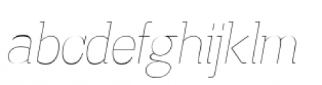 Madawaska Ultra Light Italic Font LOWERCASE